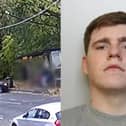 James Doherty crashed into a bus stop, seriously injuring a 4-year-old boy.