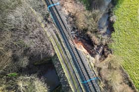 A serious embankment failure has occurred on the Severn Valley Railway leaving the track impassable at one location along the 16 mile route. 