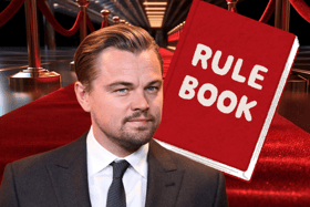 Not even Hollywood superstar Leonardo DiCaprio has been able to avoid breaking the strict rules set by many awards ceremonies