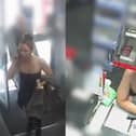 CCTV shows missing Charlene Hobbs on day before she was last seen.