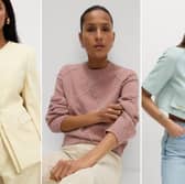 How to wear the Spring colours new in M&S this week including buttermilk, powder pink, and sky blue (M&S) 