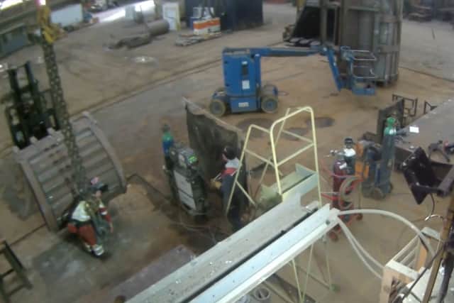 David Vinsome crushed between an excavation bucket and a fabrication table at Pallion Shipyard in Sunderland