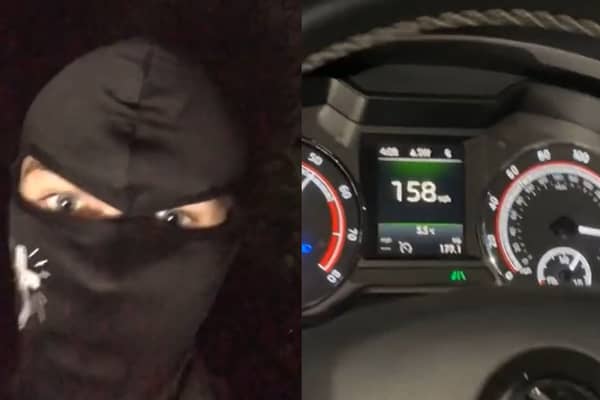 Burglars film themselves breaking into properties and speeding in cars they stole.