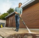 Clearing grime off paving slabs can be a therapeutic spring chore - if you've got a decent pressure washer