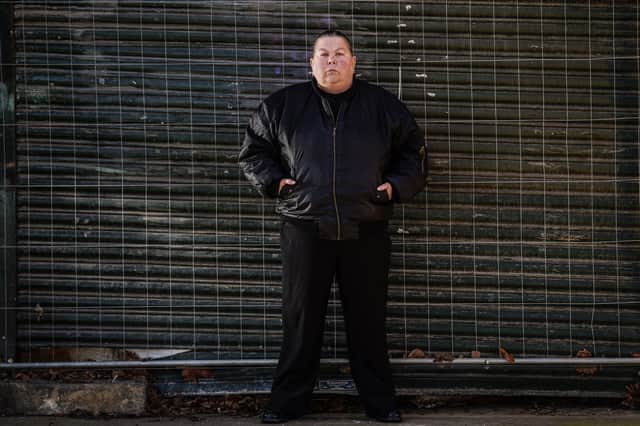 Delia El-Hosayny, from Derbyshire, Britain's first female "bouncer", says the job title is outdated.