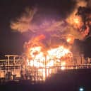 Specialist counter-terrorism officers have been investigating the substation fire near Heathrow Airport.