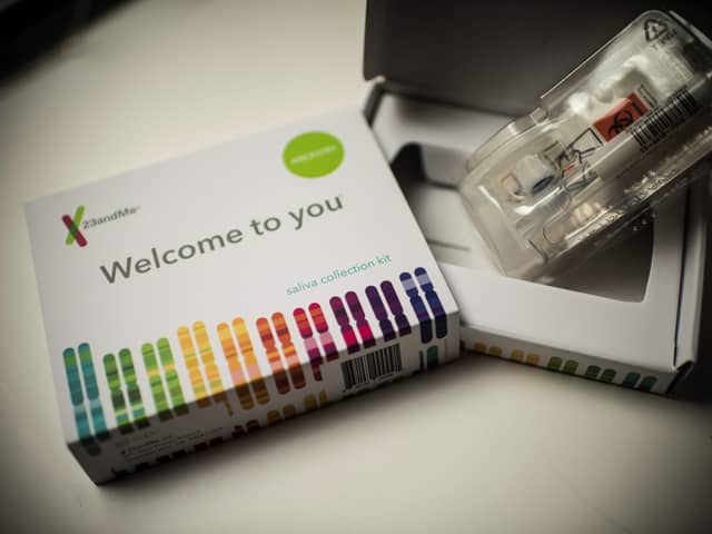 A saliva collection kit for DNA testing (Photo: ERIC BARADAT/AFP via Getty Images)