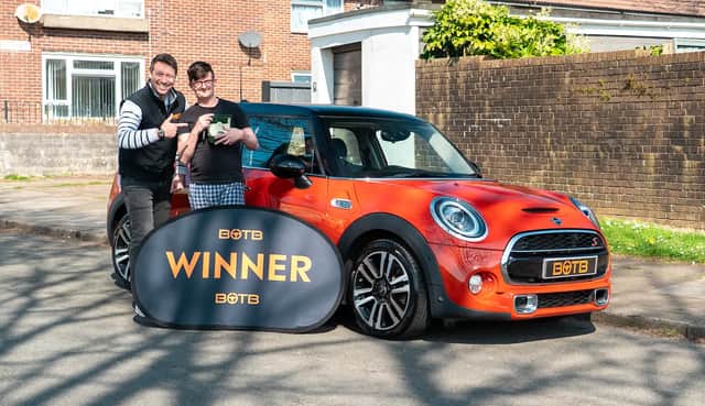 Andrew Heal woke up to see a familiar face at the door - and then he was given a massive prize