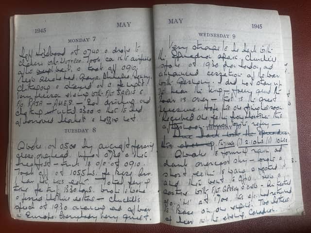 RAF pilot Peter Bell's diary - 1945