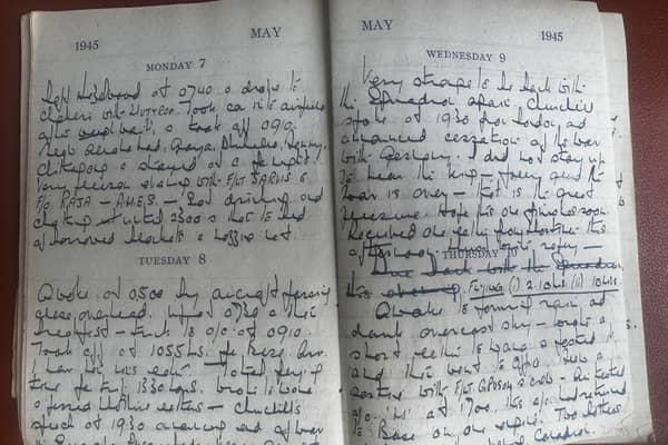 RAF pilot Peter Bell's diary - 1945
