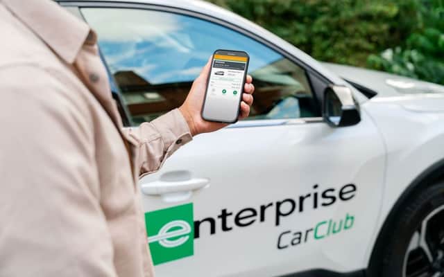 Just walk up to the car, load up your app, and drive away