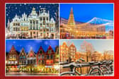 Some of the magical destinations you could end up visiting with this Christmas Market Mystery Holiday™, from snow-dusted cities to twinkling festive squares.
