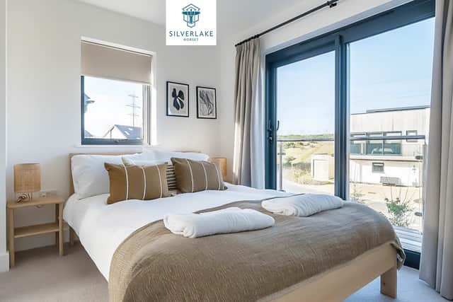 The bedrooms have stunning views