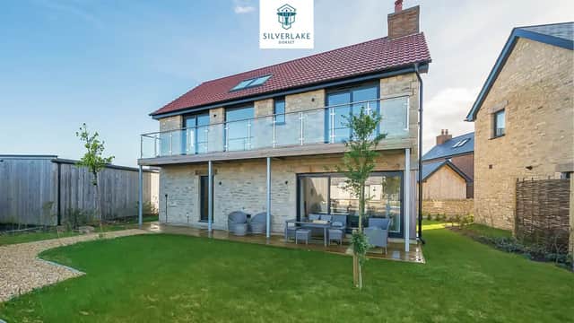 Set in an exclusive private estate, the holiday home is designed for luxury family living