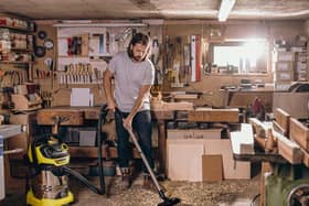 Soggy sawdust is no problem for the The Karcher WD6 P Premium 