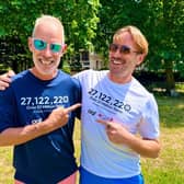 Paul Sinton-Hewitt and Adam Beaumont celebrate 13 years of partnership between aql and parkrun