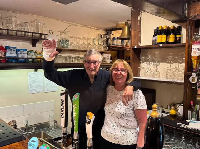 Angela Ryan and Glyn Jewell ran The Queen Anne in Great Hucklow for 19 years before retiring.
