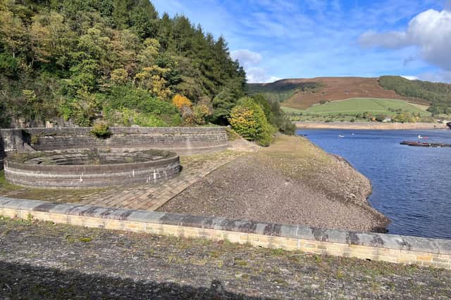 The plugholes at Ladbybower reservoir are 30ft above the waterline.
