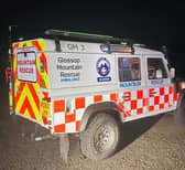 The injured walker was evacuated to safety. Credit: Glossop MRT
