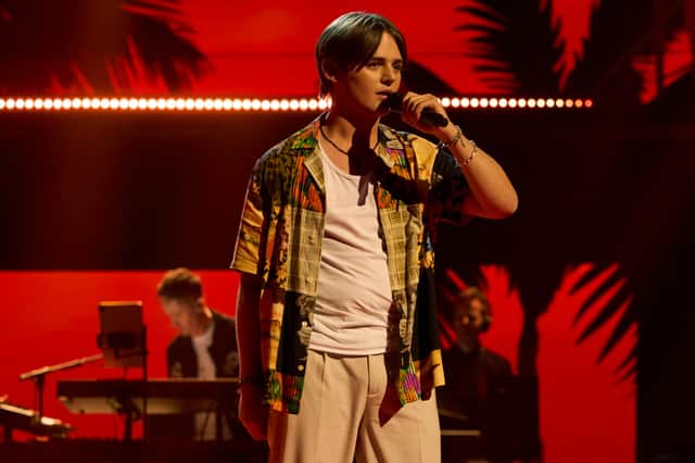Jack Algar of Chesterfield in the semi-final of The Voice UK