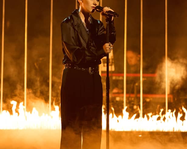 Derbyshire teenager Frank Raven in The Voice UK final.