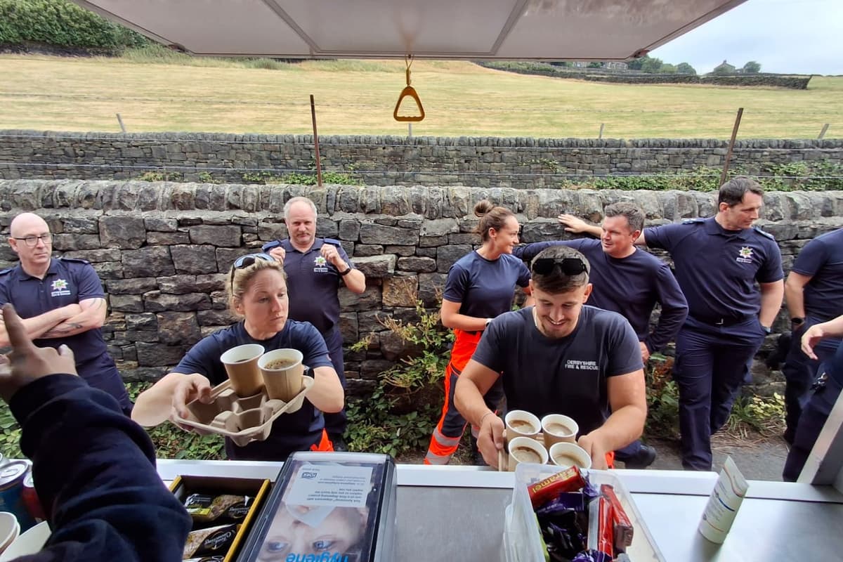 Fuel for the frontline: Salvation Army supports Derbyshire wildfire crew