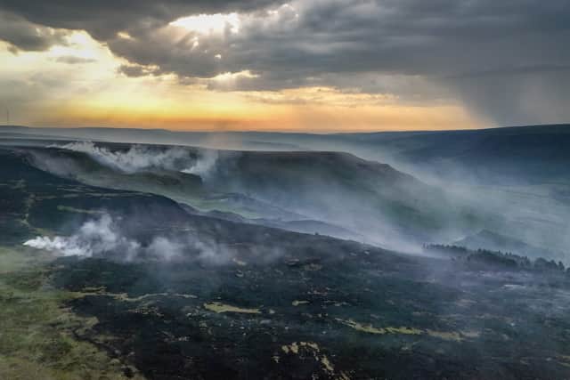Moorland Fire at Tintwistle