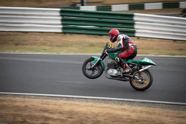 Chris Kent in action at Cadwell Park