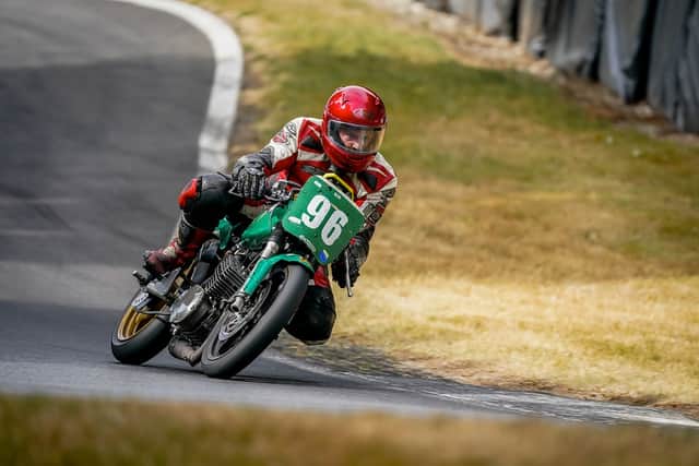 Chris Kent in action at Cadwell Park