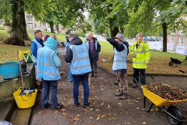 The team in action