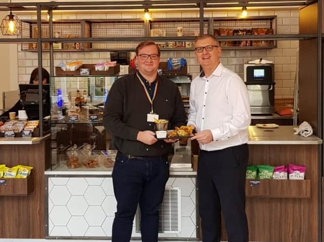 (Left) Cllr Damien Greenhalgh and Terry Crawford, General Manager Pavilion Gardens