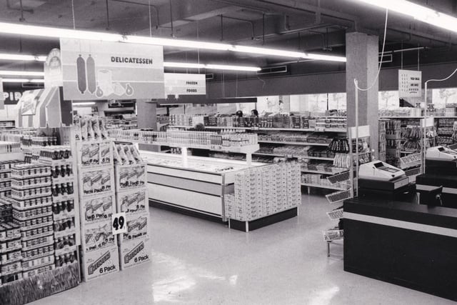 This is store's the Gourmet Pantry area, pictured in April 1983.