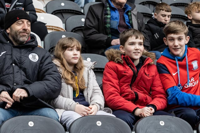 Four early arrivals at the MKM Stadium