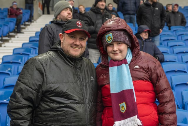 Burnley fans braved Storm Eunice and made the long journey to the south coast to watch the Clarets win their first away game of the season in the Premier League. Goals from Wout Weghorst, Josh Brownhill and Aaron Lennon secured a 3-0 win over Brighton.