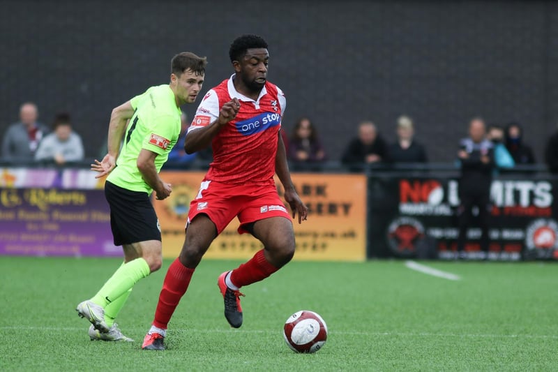 Sub Kieran Weledji gets on the ball

Photo by Morgan Exley