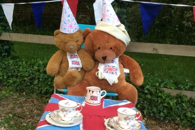 These two bears enjoying the party in Wavendon
