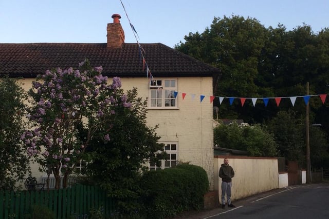 Wavendon celebrated with bunting around the village