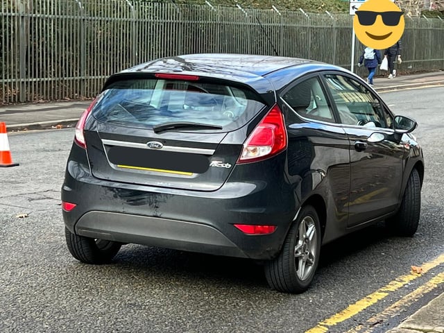 The driver of this Fiesta stopped for inspection was not covered on her son's insured as she thought