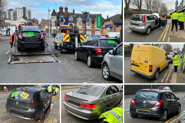 Sunday morning safety checks ended with six vehicles seized and another five given prohibition notices over defects. Photos: @Northants_RPU