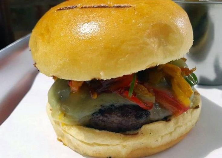 The Hotrod at Grizzlers loaded with fresh chillies and jalapenos