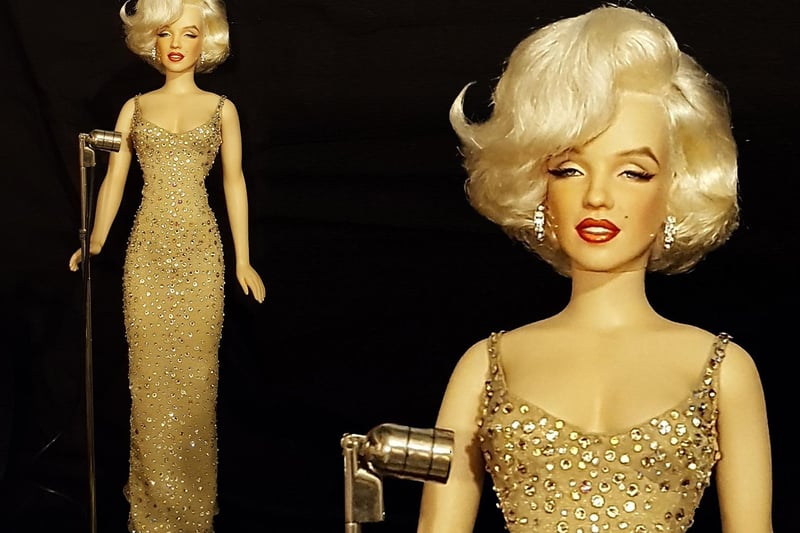 The iconic moment for history and fashion - Happy Birthday Mr President for JFK, 16” vinyl doll