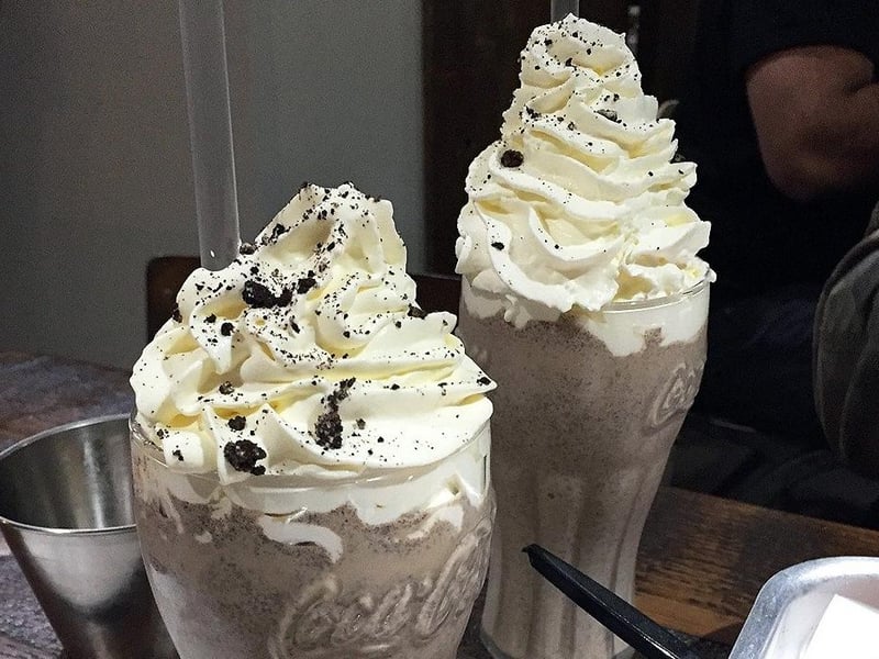 Oreo milkshake at Grizzlers