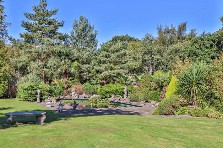 The gardens looking towards the pond. Photo: Zoopla