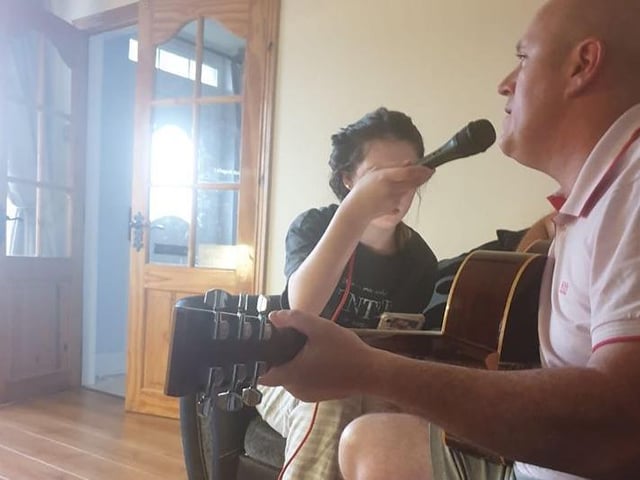 Seana McCafferty: "Making memories and music with the family".
