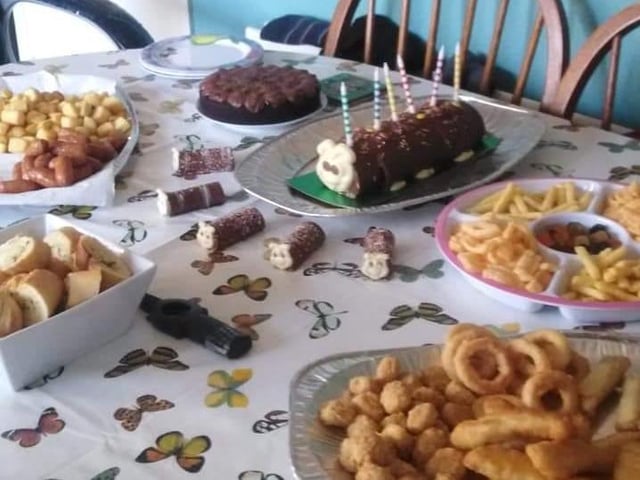 Sarah Jane Scully: "Lockdown birthday party".
