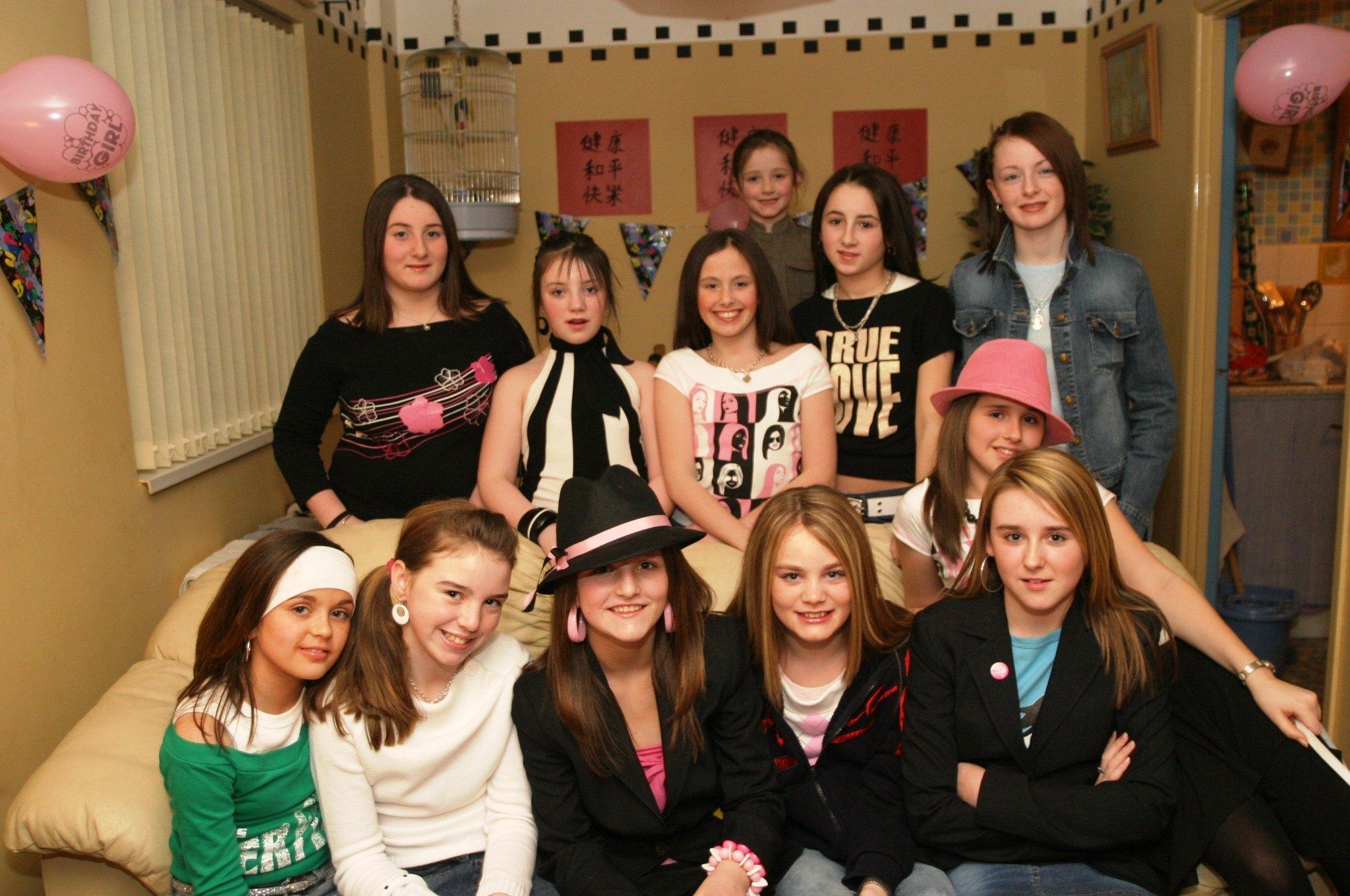 Megan Meenan and the girls pictured at her birthday bash.