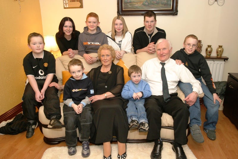 Barney and Eileen McDaid celebrate their special day with family.