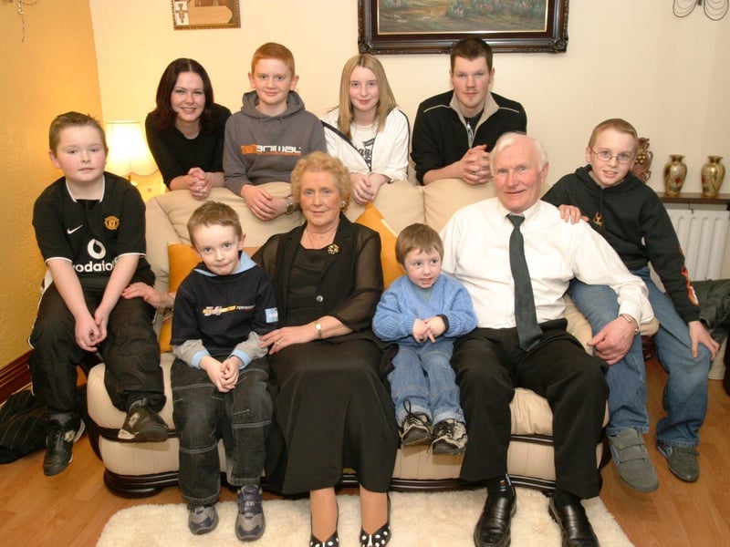 Barney and Eileen McDaid celebrate their special day with family.