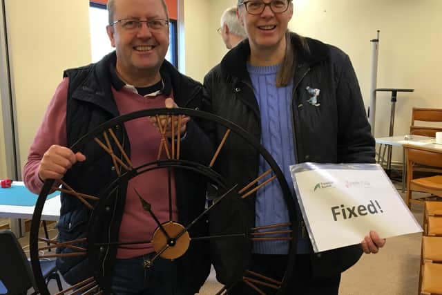 A kitchen clock which has been fixed by Buxton Repair Cafe and is the milestone 1,000 piece which has been mended. Photo submitted