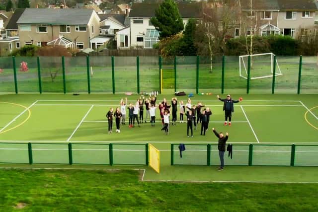 Pupils at Burbage Primary School had started making good use of the new sports pitch last term.